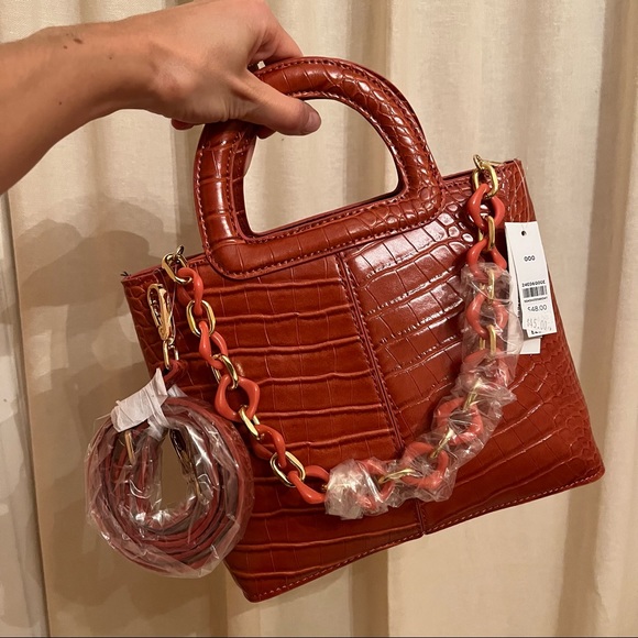 Topshop Tia faux croc bag - Picture 5 of 6